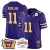 Jalen McMillan Jersey #11 Washington Huskies Alamo Bowl Patch Football Purple Gold