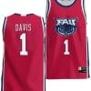 Johnell Davis Jersey #1 FAU Owls NIL College Basketball Lightweight Red 5 Johnell Davis Jersey #1 FAU Owls NIL College Basketball Lightweight Red