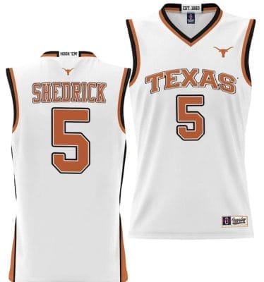 Kadin Shedrick Jersey #5 Texas Longhorns NIL College Basketball Lightweight White 8 Kadin Shedrick Jersey #5 Texas Longhorns NIL College Basketball Lightweight White