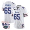 Kingsley Eguakun Jersey #65 Florida Gators Vapor Limited College Football White