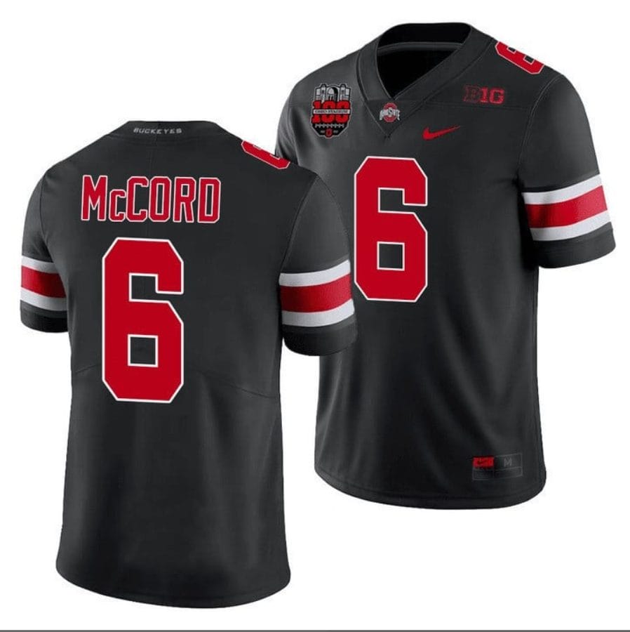 Kyle Mccord Jersey #6 Ohio State Buckeyes Ohio Stadium Patch College Football Black 1 Kyle Mccord Jersey #6 Ohio State Buckeyes Ohio Stadium Patch College Football Black