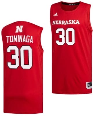 Keisei Tominaga Jersey #30 Nebraska Cornhuskers Basketball Swingman 2023-24 Red