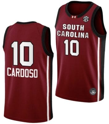 Kamilla Cardoso Jersey #10 South Carolina Gamecocks College Basketball 2023-24 Garnet
