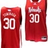 Keisei Tominaga Jersey #30 Nebraska Cornhuskers Basketball Throwback 2023-24 Red