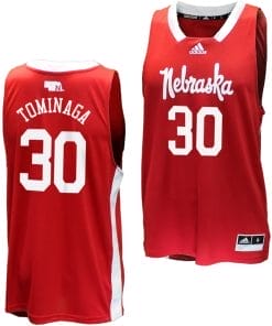 Keisei Tominaga Jersey #30 Nebraska Cornhuskers Basketball Throwback 2023-24 Red
