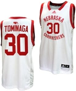 Keisei Tominaga Jersey #30 Nebraska Cornhuskers Basketball Home Uniform 2023-24 White