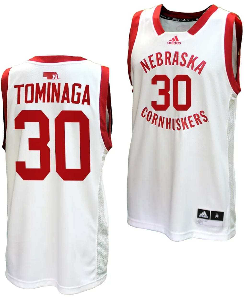 Keisei Tominaga Jersey #30 Nebraska Cornhuskers Basketball Home Uniform 2023-24 White 1 Keisei Tominaga Jersey #30 Nebraska Cornhuskers Basketball Home Uniform 2023-24 White