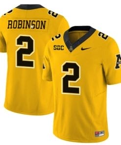 Kaedin Robinson Jersey #2 Appalachian State Mountaineers Vapor Limited College Football Yellow