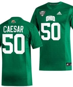 Kai Caesar Jersey #50 Ohio Bobcats College Football Uniform Green