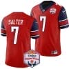 Kaidon Salter Jersey #7 Liberty Flames Fiesta Bowl Patch 2024 Football Red 4 Kaidon Salter Jersey #7 Liberty Flames Fiesta Bowl Patch 2024 Football Red