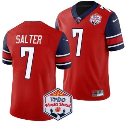 Kaidon Salter Jersey #7 Liberty Flames Fiesta Bowl Patch 2024 Football Red 8 Kaidon Salter Jersey #7 Liberty Flames Fiesta Bowl Patch 2024 Football Red
