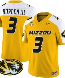 Luther Burden III Jersey #3 Missouri Tigers Vapor Limited College Football Stitched Gold Alternate