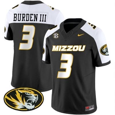 Luther Burden III Jersey #3 Missouri Tigers Vapor Limited College Football Stitched Black Alternate 8 Luther Burden III Jersey #3 Missouri Tigers Vapor Limited College Football Stitched Black Alternate