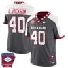 Landon Jackson Jersey #40 Arkansas Razorback Football Arkansas State Patched White Alternate 6 Landon Jackson Jersey #40 Arkansas Razorback Football Arkansas State Patched White Alternate