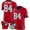 Ladd McConkey Jersey #84 Georgia Bulldogs Georgia State Map College Football Stitched Red