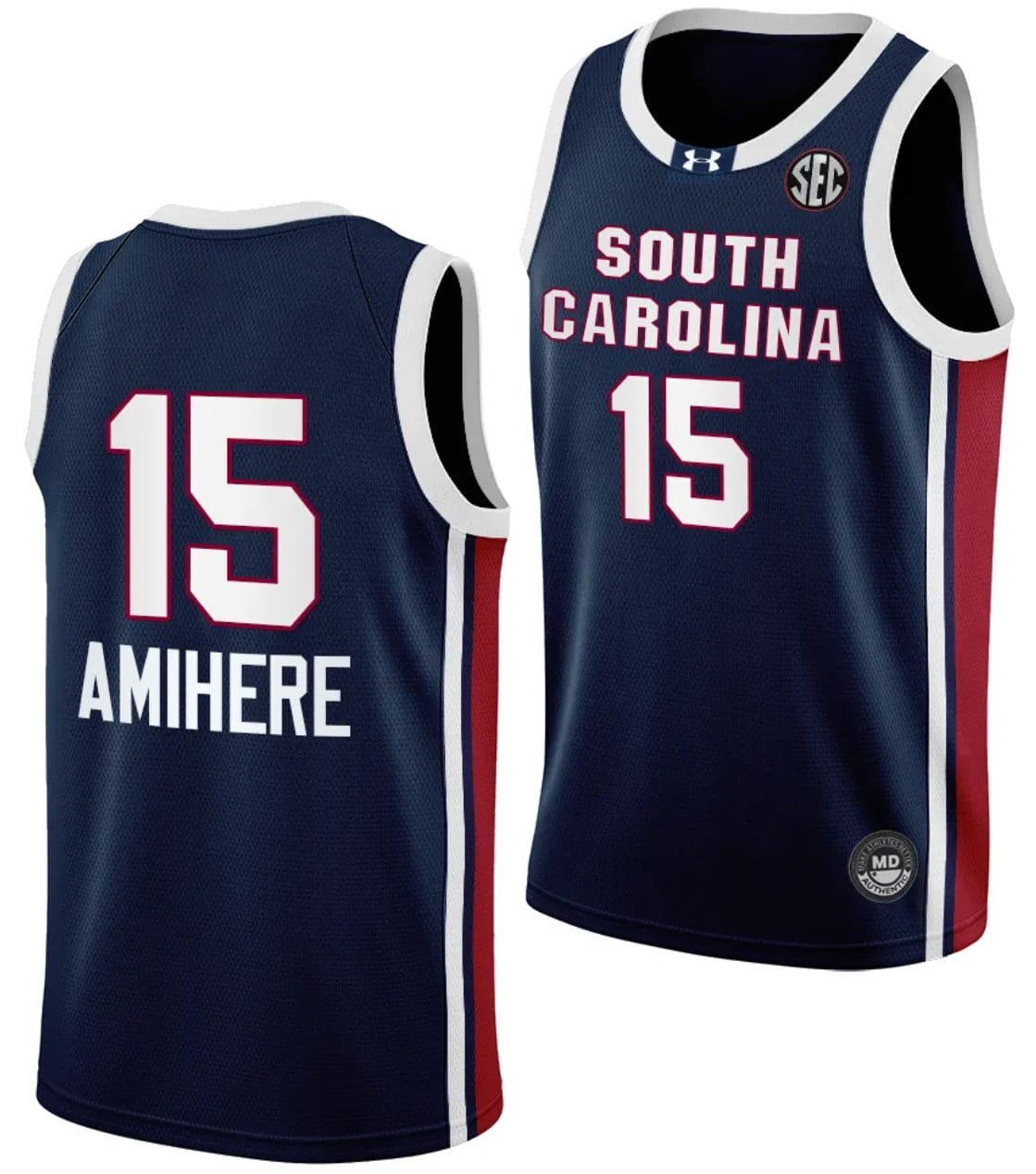 Laeticia Amihere Jersey #15 South Carolina Gamecocks College Basketball Away Black 1 Laeticia Amihere Jersey #15 South Carolina Gamecocks College Basketball Away Black