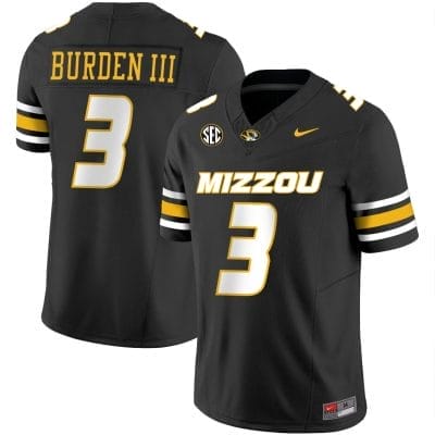 Luther Burden III Jersey #3 Missouri Tigers Vapor Limited College Football Stitched Black 8 Luther Burden III Jersey #3 Missouri Tigers Vapor Limited College Football Stitched Black