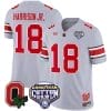 Marvin Harrison Jr Jersey #18 Ohio State Buckeyes Good Year Cotton Bowl Patch Football Gray