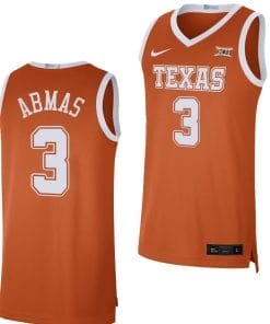 Max Abmas Jersey #3 Texas Longhorns NIL Limited College Basketball Orange