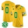 MarKeise Irving Jersey #0 Oregon Ducks Honor Spencer Webb Patch Football Yellow