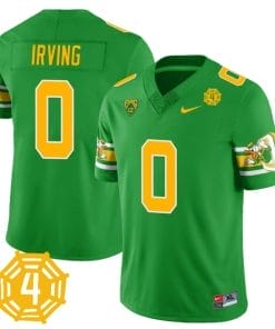 MarKeise Irving Jersey #0 Oregon Ducks Honor Spencer Webb Patch Football Green