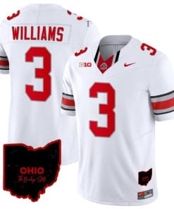Miyan Williams Jersey #3 Ohio State Buckeyes College Football Stitched Vapor Limited Ohio Patch White