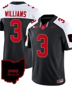 Miyan Williams Jersey #3 Ohio State Buckeyes College Football Stitched Vapor Limited Ohio Patch Black Alternate