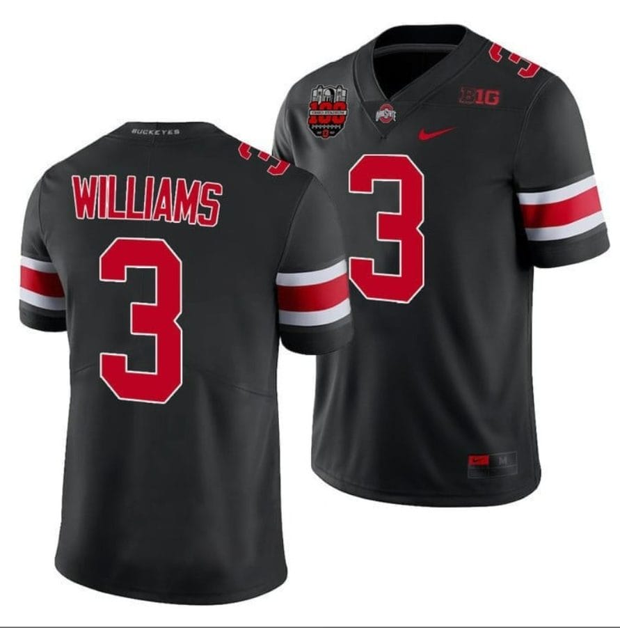 Miyan Williams Jersey #3 Ohio State Buckeyes Ohio Stadium Patch College Football Black 1 Miyan Williams Jersey #3 Ohio State Buckeyes Ohio Stadium Patch College Football Black