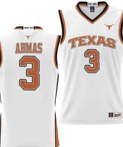 Max Abmas Jersey #3 Texas Longhorns NIL College Basketball Lightweight White