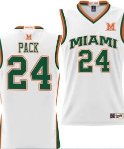 Nijel Pack Jersey #24 Miami Hurricanes NIL College Basketball Lightweight White