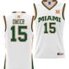 Norchad Omier Jersey #15 Miami Hurricanes NIL College Basketball Lightweight White