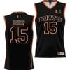 Norchad Omier Jersey #15 Miami Hurricanes NIL College Basketball Lightweight Black