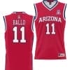Oumar Ballo Jersey #11 Arizona Wildcats NIL College Basketball Lightweight Red