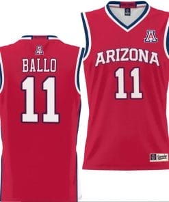 Oumar Ballo Jersey #11 Arizona Wildcats NIL College Basketball Lightweight Red