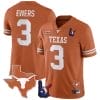 Quinn Ewers Jersey #3 Texas Longhorns Texas State Map and Throwing Up The H Patch Football Orange 4 Quinn Ewers Jersey #3 Texas Longhorns Texas State Map and Throwing Up The H Patch Football Orange