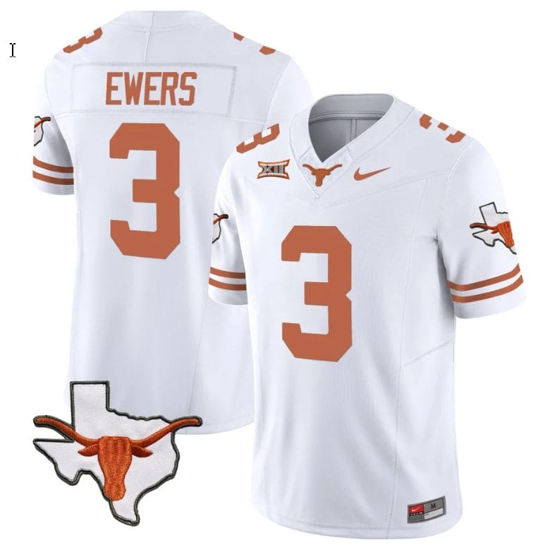 Quinn Ewers Jersey #3 Texas Longhorn Vapor Limited College Football White 1 Quinn Ewers Jersey #3 Texas Longhorn Vapor Limited College Football White
