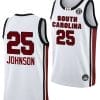 Raven Johnson Jersey #25 South Carolina Gamecocks College Basketball 2023-24 White 4 Raven Johnson Jersey #25 South Carolina Gamecocks College Basketball 2023-24 White