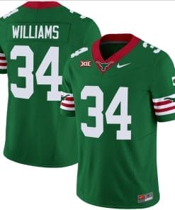 Ricky Williams Jersey #34 Texas Longhorns Mexico Vapor College Football Green