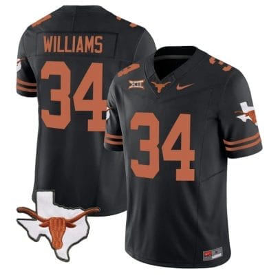 Ricky Williams Jersey #34 Texas Longhorn Vapor Limited College Football Black