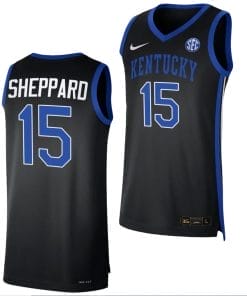 Reed Sheppard Jersey #15 Kentucky Wildcats Limited College Basketball Alternate Black