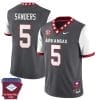 Raheim Sanders Jersey #5 Arkansas Razorback Football Arkansas State Patch White Sleeves 6 Raheim Sanders Jersey #5 Arkansas Razorback Football Arkansas State Patch White Sleeves