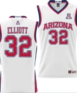 Sean Elliott Jersey #32 Arizona Wildcats NIL College Basketball Lightweight White