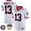 Stetson Bennett Jersey #13 Georgia Bulldogs Orange Bowl Patch Football Stitched White 5 Stetson Bennett Jersey #13 Georgia Bulldogs Orange Bowl Patch Football Stitched White