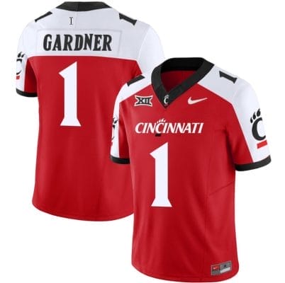 Sauce Gardner Jersey #1 Cincinnati Bearcats Vapor Limited College Football All Stitched Red Alternate