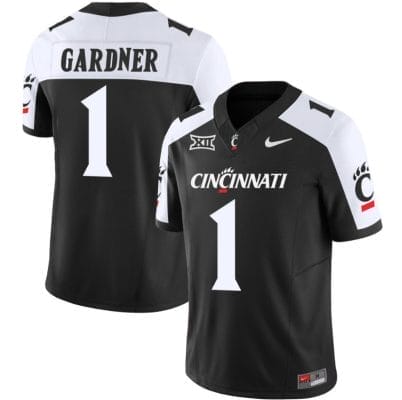 Sauce Gardner Jersey #1 Cincinnati Bearcats Vapor Limited College Football All Stitched Black Alternate