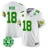 Spencer Webb Jersey #18 Oregon Ducks Honor Spencer Webb Patch Football White