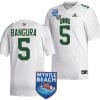 Sieh Bangura Jersey #5 Ohio Bobcats 2023 Myrtle Beach Bowl Patch MVP Football White 5 Sieh Bangura Jersey #5 Ohio Bobcats 2023 Myrtle Beach Bowl Patch MVP Football White