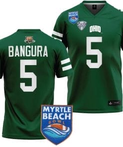 Sieh Bangura Jersey #5 Ohio Bobcats 2023 Myrtle Beach Bowl Patch College Football Green