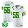 Sam Taimani Jersey #55 Oregon Ducks Honor Spencer Webb Patch Football White