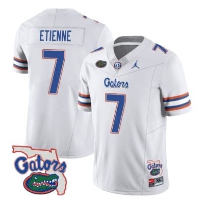 Trevor Etienne Jersey #7 Florida Gators Vapor Limited College Football White 8 Trevor Etienne Jersey #7 Florida Gators Vapor Limited College Football White